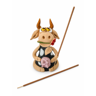 Cow Incense Holder Front View.