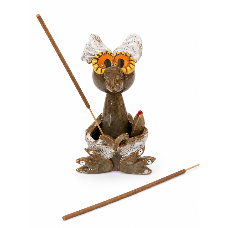 Handmade Owl Incense Holder Handmade Owl Incense Holder
