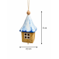 Handmade Ceramic House Wind Bell