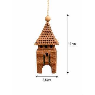 Handmade Ceramic Wind Bell "Castle Gate"