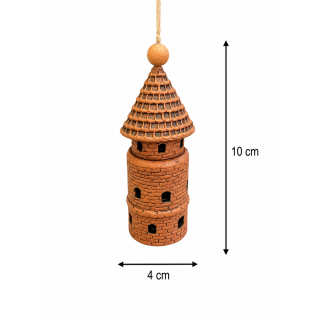 Handmade Ceramic Wind Bell "Castle Tower"