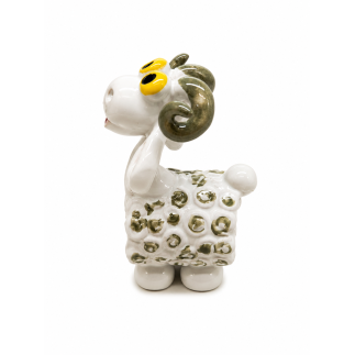 Handmade Ceramic Ram Figurine