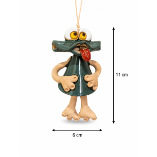 Handmade Ceramic Frog Wind Bell