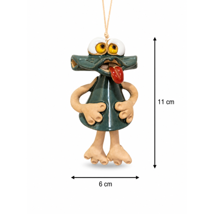 Handmade Ceramic Frog Wind Bell