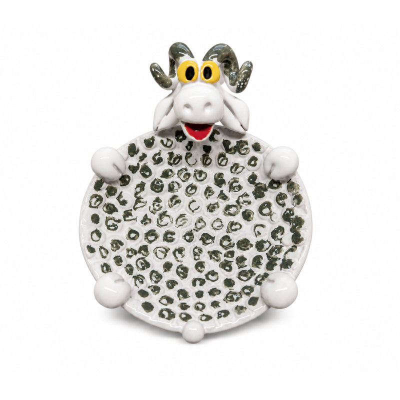 Handmade Ceramic Ram Trinket Dish