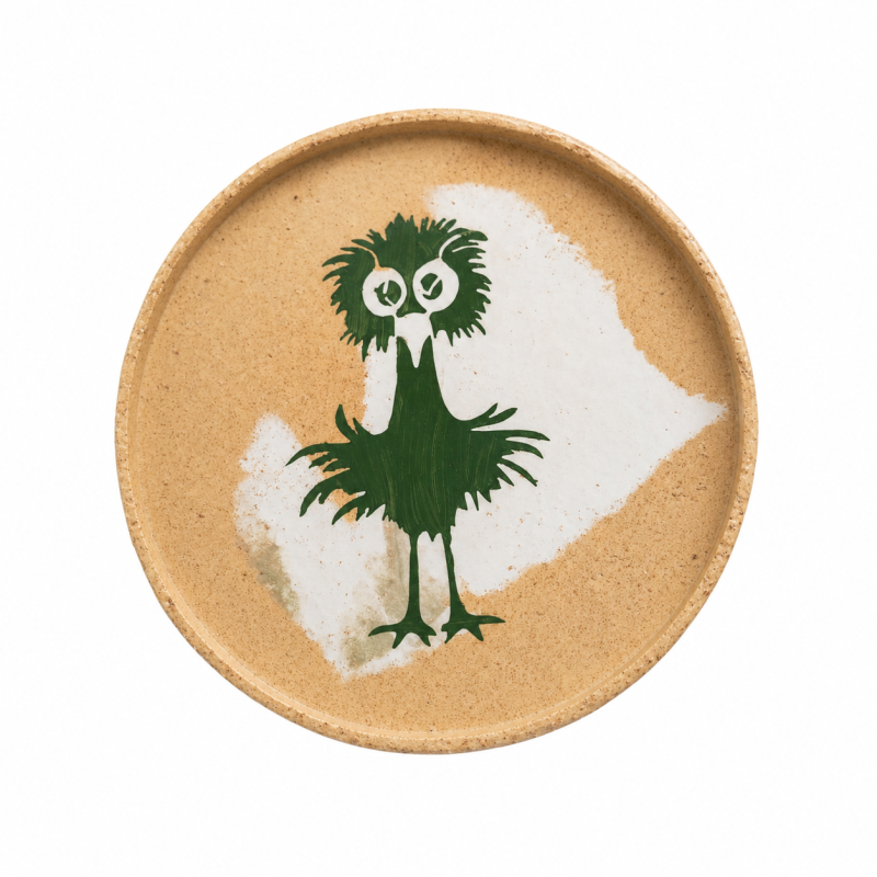 Handmade Ceramic Plate "Little Bird"