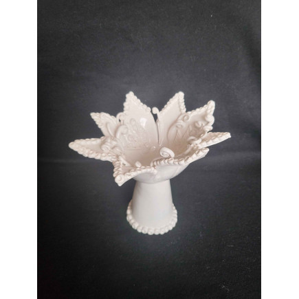 Handmade Ceramic Candlestick-Altar on a Pedestal