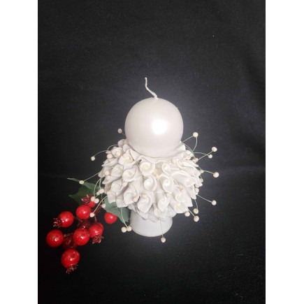 Handmade Ceramic Candlestick - Altar with Handles | Unique Ritual & Interior Decoration | molinuke.lt