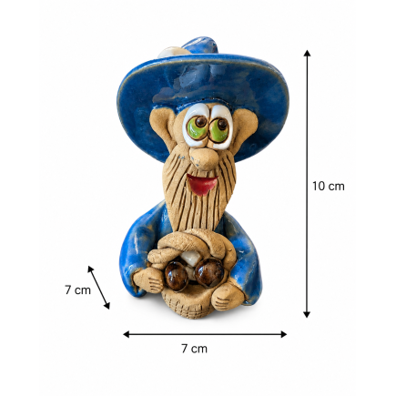 Ceramic House Gnome with Basket
