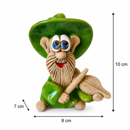 Ceramic House Gnome Violinist
