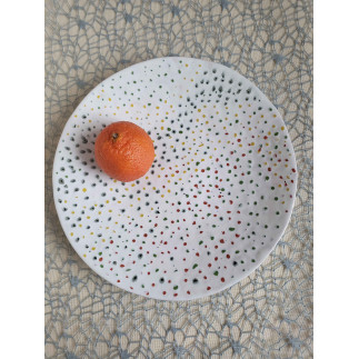 Handcrafted Glazed Clay Plate – Functional & Unique Decor