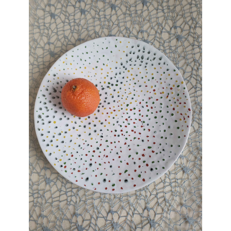 Handcrafted Glazed Clay Plate – Functional & Unique Decor