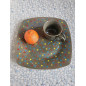 Handmade Ceramic Plate & Cup Set – Natural Elegance in Everyday Rituals
