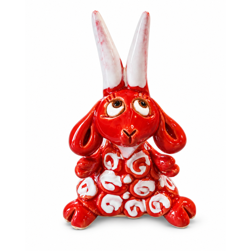 Ceramic Little Goat Souvenir with Curls Ceramic Little Goat Souvenir with Curls