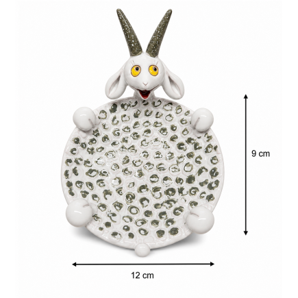 Handmade Ceramic Trinket Dish "Goat"