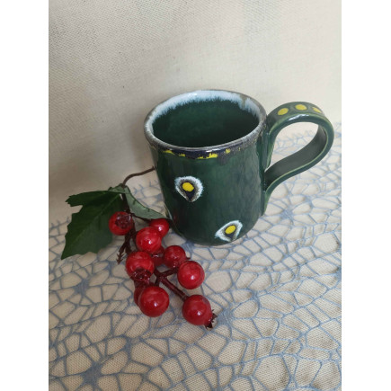 Handcrafted Glazed Clay Mug