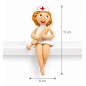 Handmade Ceramic Nurse Figurine – Shelf Sitter, Nurse Gift Handmade Ceramic Nurse Figurine – Shelf Sitter, Nurse Gift