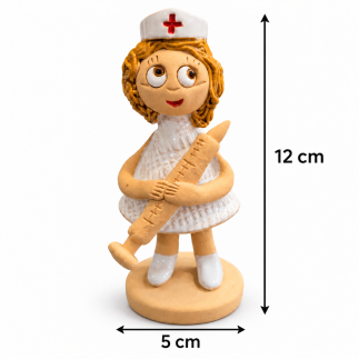 Handmade Ceramic Nurse Figurine – Unique Nurse Gift