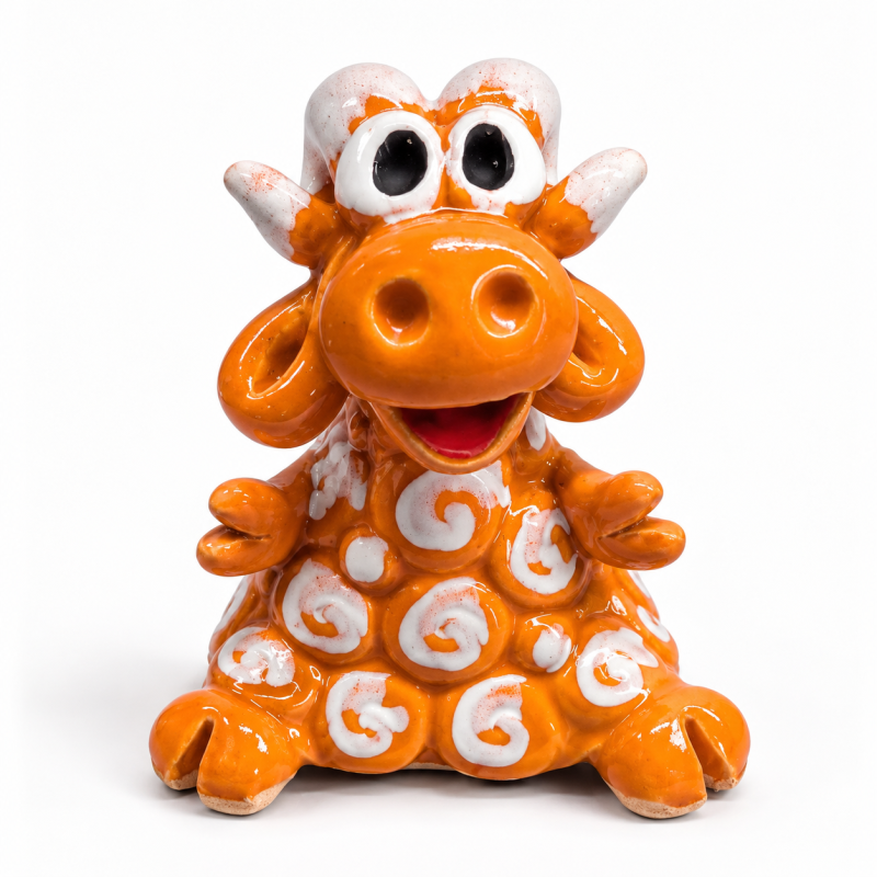 Handmade Ceramic Ram Figurine – Unique Pottery Gift