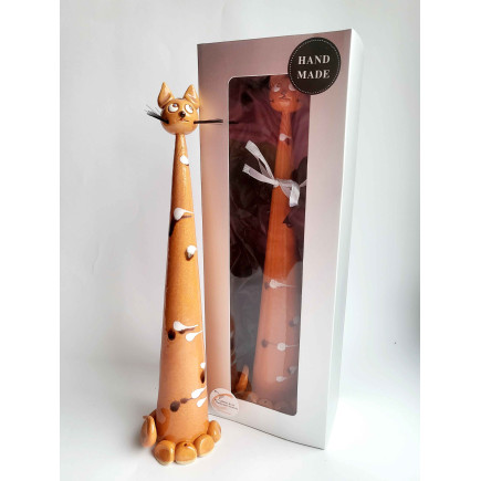 Long Cat Incense Holder – Handmade Ceramic Decor | molinuke.lt