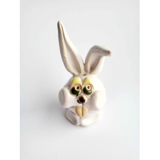 Handcrafted Glazed Clay Bunny Incense Holder – Cute & Functional Decor