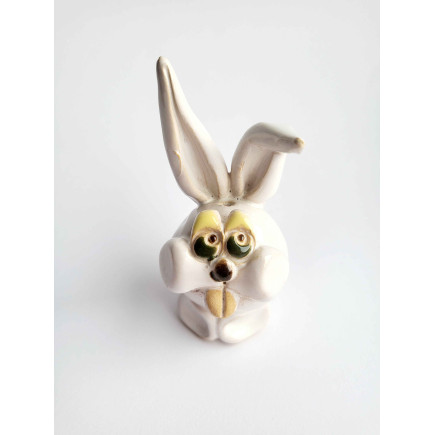 Handcrafted Glazed Clay Bunny Incense Holder – Cute & Functional Decor