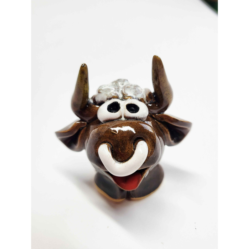 Handmade Ceramic Bull Figurine – Symbolic Gift | molinuke.lt