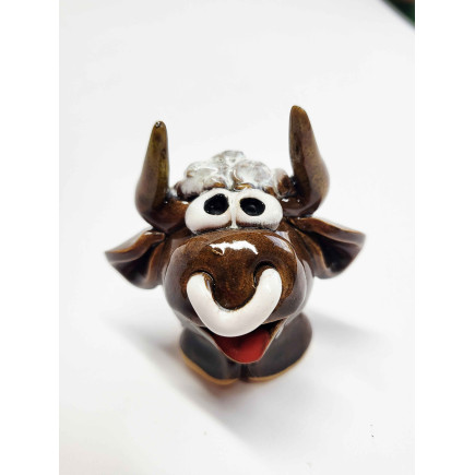 Handmade Ceramic Bull Figurine – Symbolic Gift | molinuke.lt