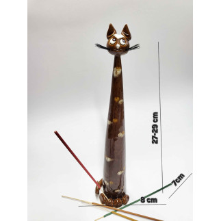 Tall Cat –  Incense Holder (No Box)