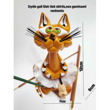 Incense Holder –  Kitty with Mouse