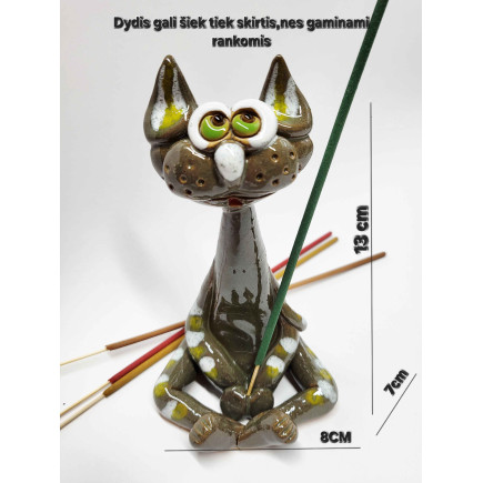 Sitting Cat Incense Holder