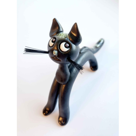 Handcrafted Clay Cat Incense Holder – Unique & Functional Decor