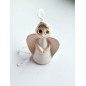 White Clay Angel Bell White Clay Angel Bell