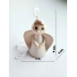 White Clay Angel Bell White Clay Angel Bell