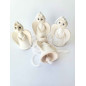 White Clay Angel Bell White Clay Angel Bell