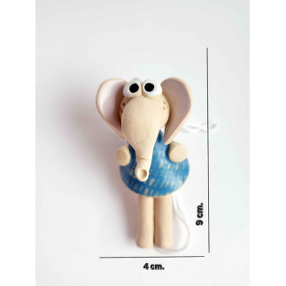 Elephant Bell – Handmade Clay Ornament of Luck | molinuke.lt