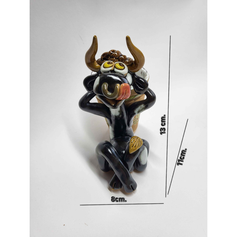 Clay Bull with Bucket (Back View)