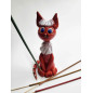 Cat with a Big Head – Incense Holder Cat with a Big Head – Incense Holder