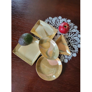 Colored Clay Plate Set – Unique Handmade Ceramics