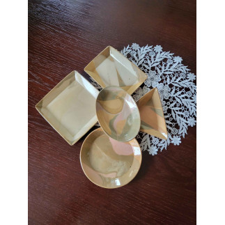 Colored Clay Plate Set – Handmade & One of a Kind