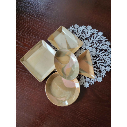 Colored Clay Plate Set – Handmade & One of a Kind