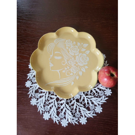 molinuke.lt – Handmade Flower‑Shaped Platelet “Clay Dream”
