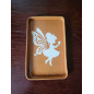 “Clay Secret” – Handmade Red Clay Coaster with Fairy Motif
