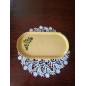 “Sun Mosaic” – Handmade Yellow Clay Coaster