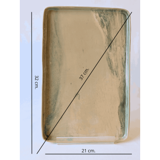 Set of three handmade clay coasters – unique artisanal design