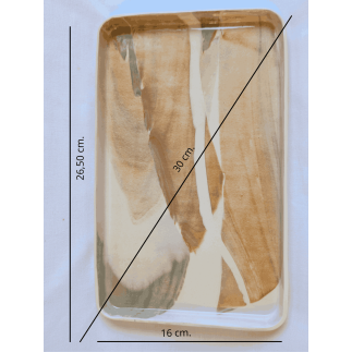 White clay coasters used for desserts or storing small items