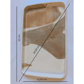 Handmade white clay coasters – bright and natural look