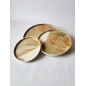 Handmade White Clay Dish Set, 3 pcs