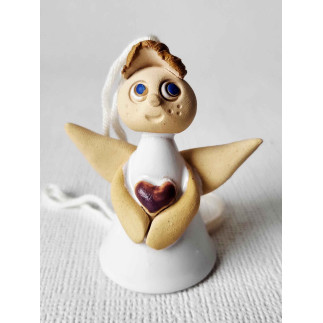 Angeliukas varpelis su širdele