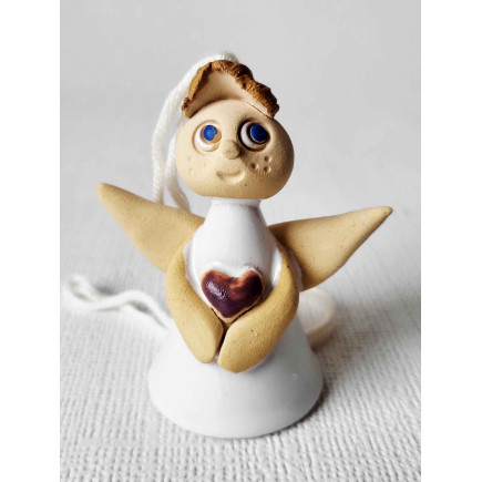 Angeliukas varpelis su širdele